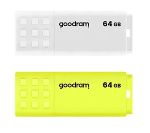 GoodRam UME2 Mix Dwupak 2x64GB USB 2.0  Biało-żółty UME2-0640MXR11-2P - Pendrive - miniaturka - grafika 1