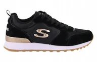 Sneakersy damskie - Buty damskie Skechers Retros-og 85 111-BLK [sneakersy] Czarne 38,5 - miniaturka - grafika 1
