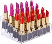 Kosmetyczki, organizery i kuferki - Organizer Pojemnik Na Kosmetyki Szminki Akryl D4 - miniaturka - grafika 1