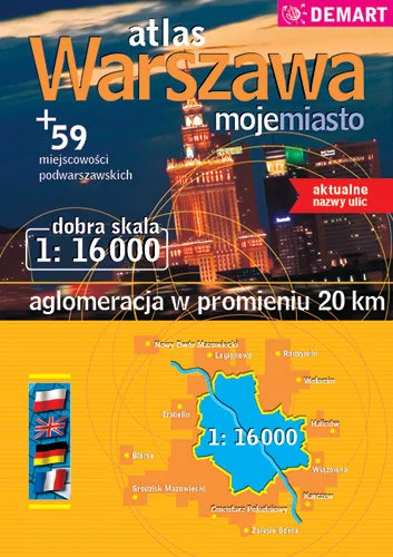 Demart Warszawa  - atlas aglomeracji (skala 1:16 000) - Praca zbiorowa