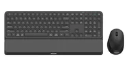 Myszki - Philips 6000 series SPT6607B klawiatura Dołączona myszka RF Wireless + Bluetooth Czarny - miniaturka - grafika 1