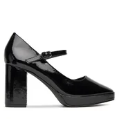 Półbuty damskie - Półbuty DeeZee 3995 Czarny - miniaturka - grafika 1