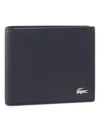 Portfele - Lacoste Duży Portfel Męski Small Billfold NH1115FG Granatowy - miniaturka - grafika 1