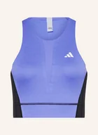 Koszulki i topy damskie - Adidas Krótki Top Pro blau - miniaturka - grafika 1