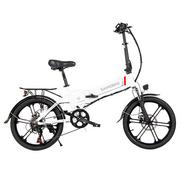 Rowery elektryczne - Samebike 20LVXD30-II Biały - miniaturka - grafika 1