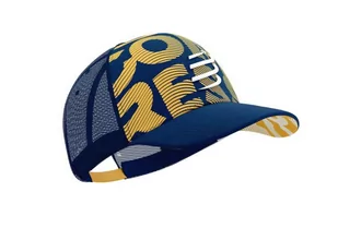 COMPRESSPORT Czapka lifestyle TRUCKER CAP estate blue/ citrus - Czapki i chusty sportowe męskie - miniaturka - grafika 1