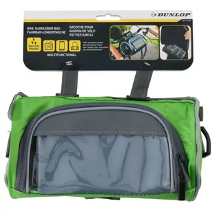 SAKWA TORBA ROWEROWA 2W1 NA KIEROWNICĘ DUNLOP - ZIELONY - Sakwy rowerowe - miniaturka - grafika 2