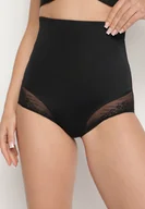 Majtki damskie - Czarne Majtki Modelujące z Wysokim Stanem Elinee - miniaturka - grafika 1