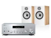 Zestawy stereo - Yamaha R-N600A (srebrny) + 606 S3 (dąb) - miniaturka - grafika 1