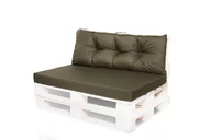 Poduszki ogrodowe - Zestaw Poduszek Na Meble Z Palet: 120X80X40/ Wodoodporne Poduszki Ogrodowe, Kolor Zielony - miniaturka - grafika 1
