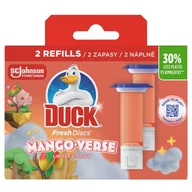 Środki do WC - Podwójny zapas żelowych krążków do toalet Duck Fresh Discs Mango Verse - miniaturka - grafika 1