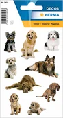 Etykiety do drukarek - HERMA 3432 naklejki ze zwierzętami, zdjęcia psów (27 naklejek, papier, matowe), samoprzylepne, trwale przylegające motywy, etykiety dla dziewczynek i chłopców, kolorowe - miniaturka - grafika 1