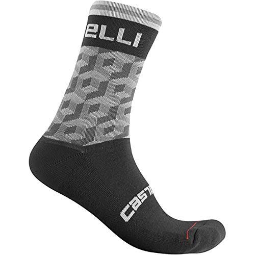 castelli Damskie skarpety Cubi W 15, czarne/ciemnoszare, małe/średnie