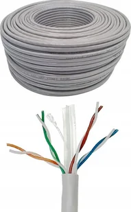 Kabel sieciowy skrętka LAN Netrack cat 6 UTP, szary, 305m , CCA - Kable komputerowe i do monitorów - miniaturka - grafika 1