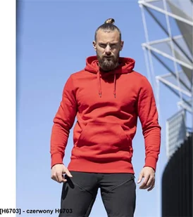 Ardon RIVARY - Męska bluza kangurek elastyczny śćiągacz pa i rękawy 65 % bawełna, 35 % poliester, 320 g/m2 - czerwony H6703 4XL - Bluzy męskie - miniaturka - grafika 1