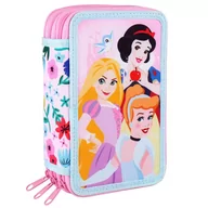 Piórniki - Piórnik potrójny Princesses Disney 43 Części Różowy (12 x 19,5 x 6,5 cm) - miniaturka - grafika 1