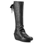 Kozaki damskie - Kozaki Fly London Yust P500327029 Czarny - miniaturka - grafika 1