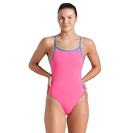 Stroje kąpielowe - Strój kąpielowy damski Swimsuit Lace Back Solid - miniaturka - grafika 1