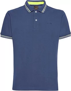Koszulki męskie - Geox Męska koszulka polo M T, niebieskie kropki, XXL, b??kitne noce, XXL - grafika 1