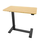 Biurka - Elektryczny Stolik Przyłóżkowy Regulowany Biurko Stojące Buddy Buddy Czarny - miniaturka - grafika 1