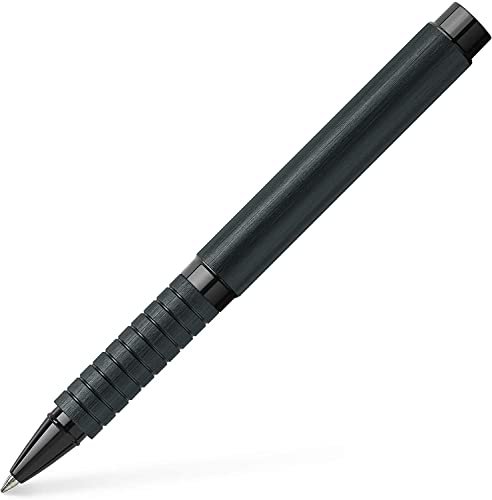 Faber-Castell 148437 - pióro kulkowe Essentio, czarne aluminium, 1 sztuka