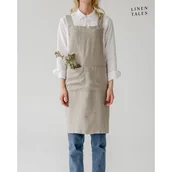 Fartuchy i rękawice kuchenne - Lniany fartuch Crossback – Linen Tales - miniaturka - grafika 1