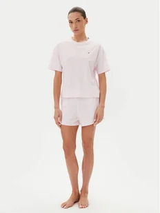 Tommy Hilfiger Piżama UW0UW05912 Różowy Regular Fit - Piżamy damskie - miniaturka - grafika 1