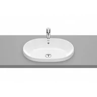 Umywalki - Roca A3270Y5S00 GAP Umywalka blatowa owalna 55x39 cm z przelewem Supraglaze$495 - miniaturka - grafika 1