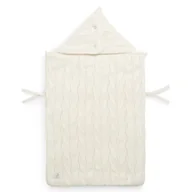 Akcesoria do wózków - Jollein Śpiworek oddychający do wózka i fotelika SPRING KNIT IVORY 8717329363038 - miniaturka - grafika 1