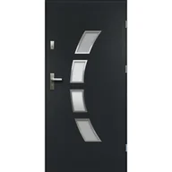 Drzwi zewnętrzne - Drzwi zewnętrzne stalowe wejściowe Arco antracytowe 80 prawe OK Doors Trendline - miniaturka - grafika 1