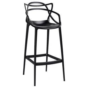 Krzesło barowe Hilo Premium BS-936B.75.BLACK czarne - Taborety i hokery - miniaturka - grafika 1