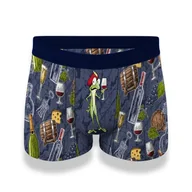 Majtki męskie - Bokserki męskie Tattoo 280/211 Red Wine Cornette-L - miniaturka - grafika 1
