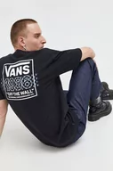 Koszulki męskie - Vans t-shirt bawełniany męski kolor czarny z nadrukiem - miniaturka - grafika 1