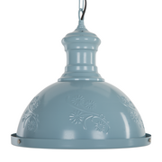 Lampy sufitowe - Beliani Lampa wisząca niebieska DIDESSA - miniaturka - grafika 1