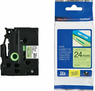 Brother TZe-C51 24mm x 8m (TZeC51) (jest na magazynie) - Taśmy do drukarek barwiące - miniaturka - grafika 1