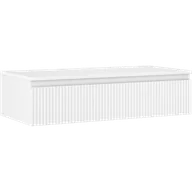Szafki łazienkowe - Mexen Rivel szafka łazienkowa podumywalkowa 100 cm z blatem, 1 szuflada, ryflowana , biała mat - 91A20-10023-1-BFC01 - miniaturka - grafika 1