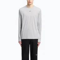 Koszulki męskie - Longsleeve męski Reebok Id Train Tech Tee leisure grey - miniaturka - grafika 1