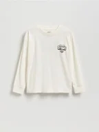 Bluzki dla chłopców - Reserved - Longsleeve Brawl Stars - złamana biel - miniaturka - grafika 1