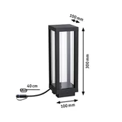 Lampy ogrodowe - Paulmann Plug & Shine LED Classic Lantern RGBW światło bazowe - miniaturka - grafika 1