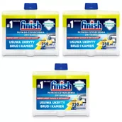 Środki do zmywarek - Finish Płyn do czyszczenia zmywarki czyścik Lemon zestaw 3 x 250 ml - miniaturka - grafika 1