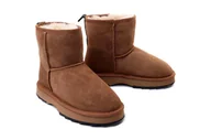 Botki damskie - EMU AUSTRALIA W12434 SHARKY MINI chestnut/black, botki damskie - Emu Australia - miniaturka - grafika 1