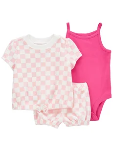 carter's 3-częściowy zestaw w kolorze różowym - Spodenki dla niemowląt - miniaturka - grafika 1