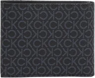 Portfele - Calvin Klein Męski BIFOLD 5CC W/COIN Bi-Fold portfel, klasyczny mono czarny, rozmiar 0ne, Klasyczny mono czarny, 0ne Size - miniaturka - grafika 1