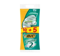 Maszynki do golenia i wkłady - BiC męski do maszynki do golenia Comfort 2, 1er Pack (1 X 10 + 5 sztuka) - miniaturka - grafika 1