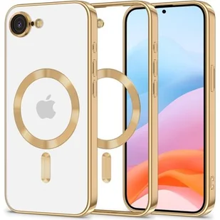 Etui TECH-PROTECT MagFlex MagSafe do Apple iPhone 16e Przezroczysto-złoty - Etui i futerały do telefonów - miniaturka - grafika 1