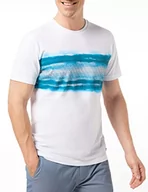 Koszulki męskie - Pierre Cardin Męski t-shirt podróżny Comfort, biały, XL - miniaturka - grafika 1
