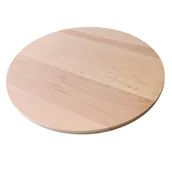 Deski do krojenia - Deska do krojenia drewniana okrągła 45 cm Deska do serwowania pizzy - miniaturka - grafika 1