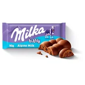 Czekolada - Kraft Czekolada Milka Bubbly Alpine Milk z bąbelkami 90 g - miniaturka - grafika 1