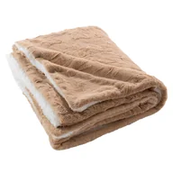 Koce - Pluszowy koc ze sztucznego futra, SAND - miniaturka - grafika 1
