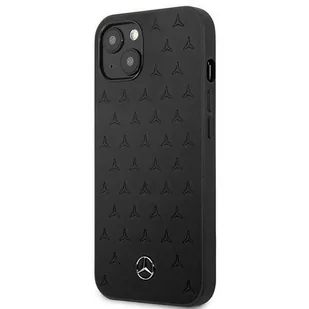 Mercedes MEHCP13SPSQBK iPhone 13 mini 5,4" czarny/black hardcase Leather Stars Pattern - Etui i futerały do telefonów - miniaturka - grafika 2